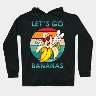 Banana Funny Outfit Fruit Kids Let`s Go-Bananas Hoodie